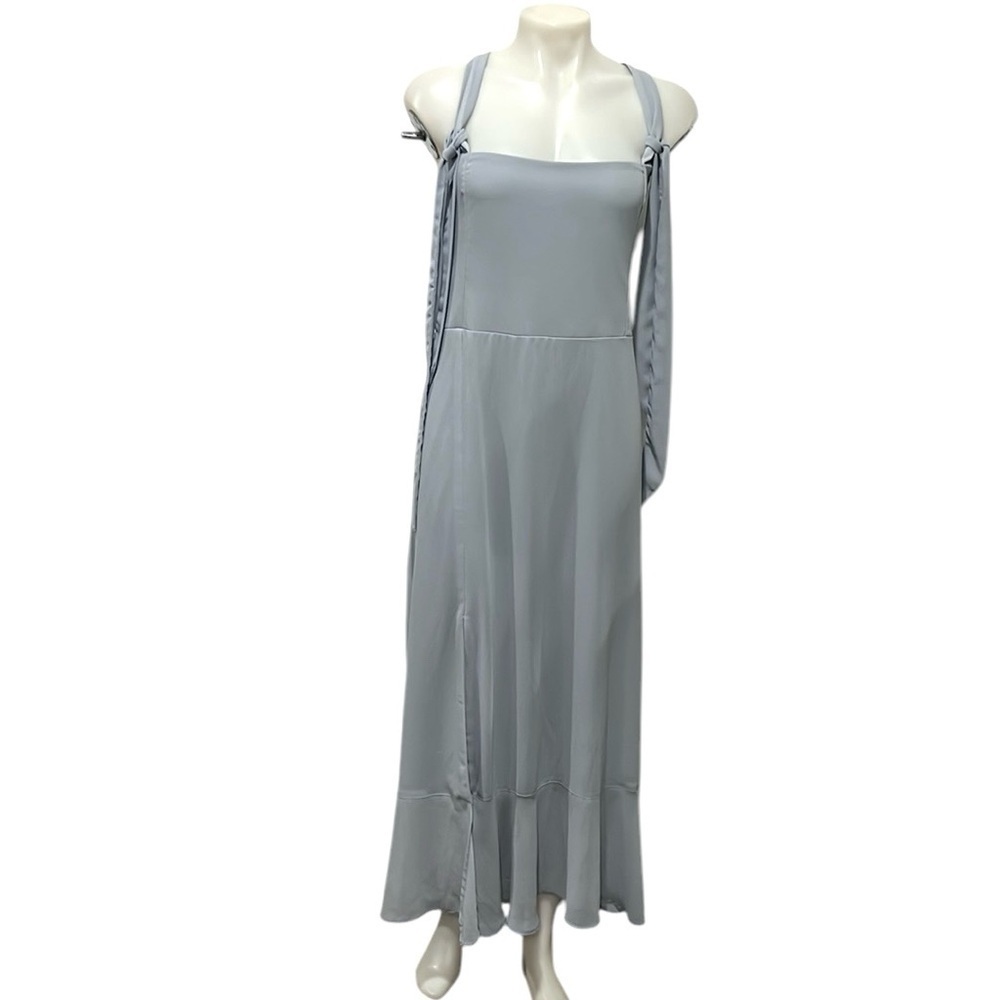 Show me you MuMu Claire midi maxi dress blue gray size XXL NWT